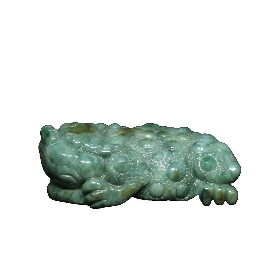 Modern Natural Old Jadeite Money Toad Pendant (1 of 10)