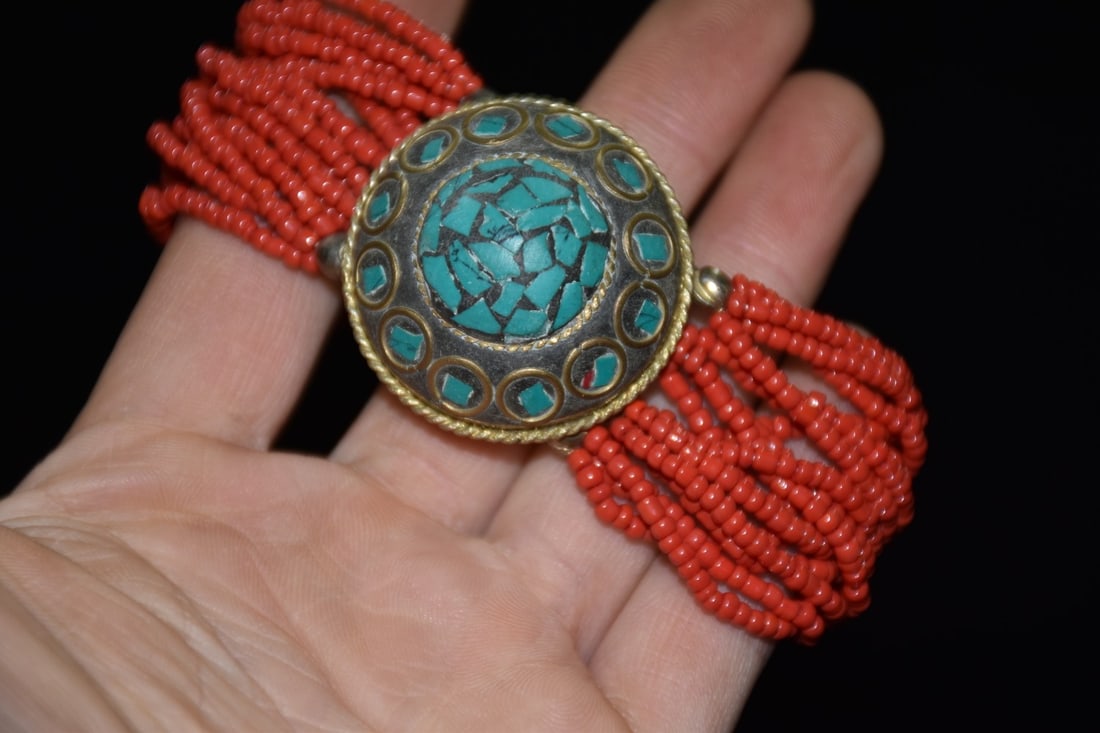 Old Pine Stone Ruby Bracelet - 5