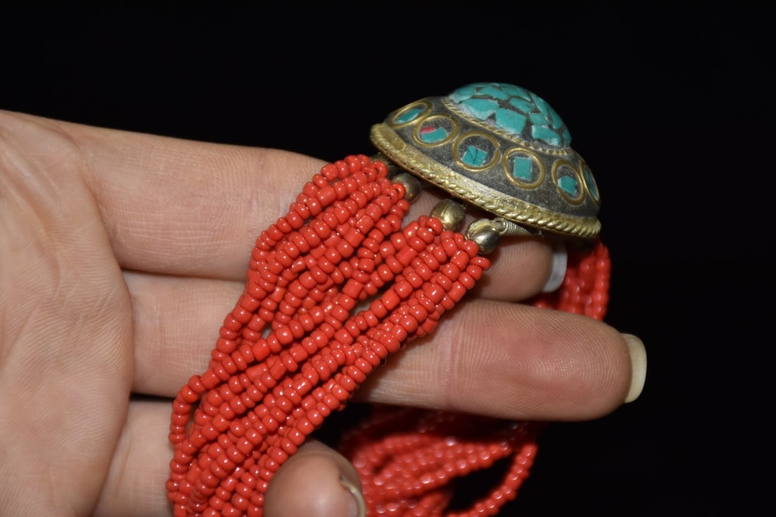 Old Pine Stone Ruby Bracelet - 6