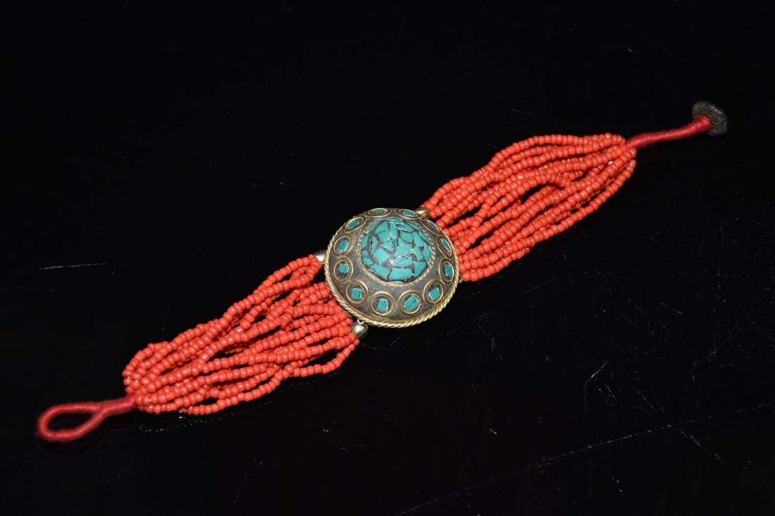 Old Pine Stone Ruby Bracelet - 7