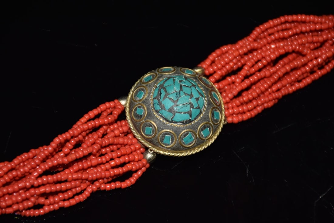 Old Pine Stone Ruby Bracelet - 8