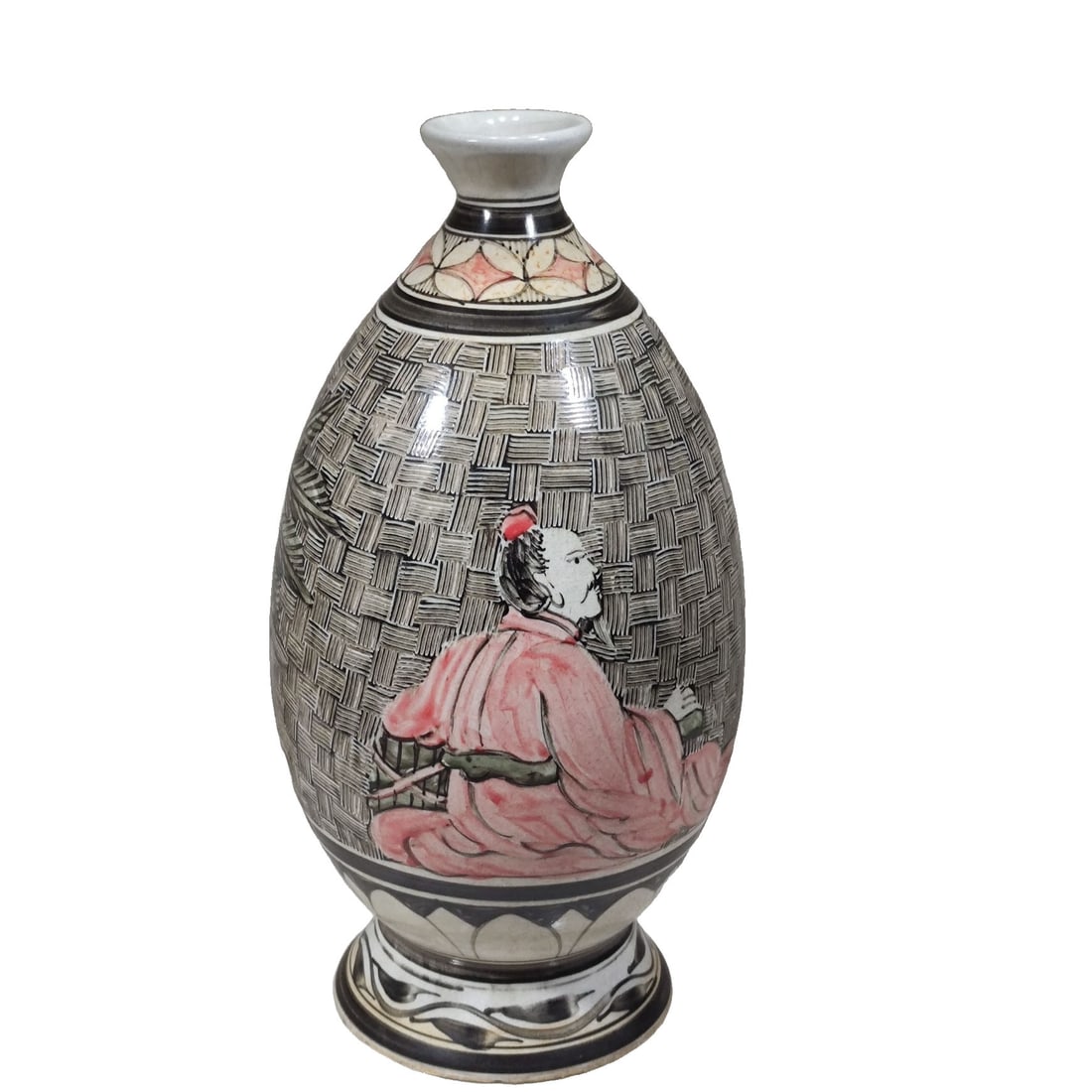 Song Dynasty Cizhou Kiln Black Ground White Reserve Painted Figure Vase: This Song Dynasty Cizhou kiln black ground white reserve painted figure vase showcases exquisite craftsmanship with vivid depictions of figures, reflecting the unique charm and artistic style of Song