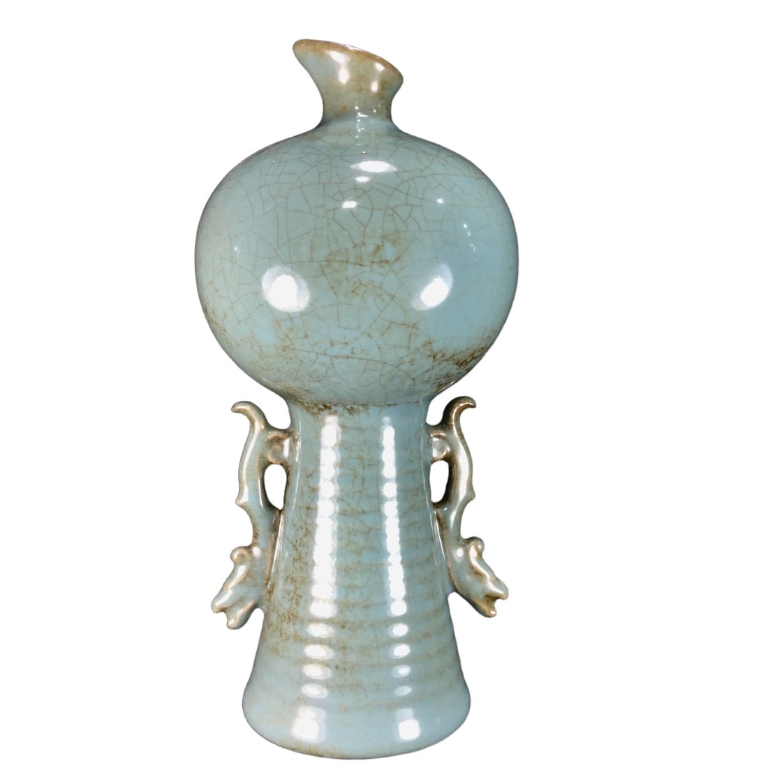 Song Dynasty Ru Ware Double Dragon Vase (1 of 10)