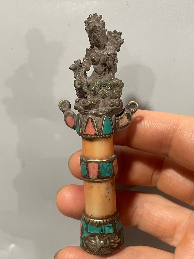 Copper Buddha Pendant - 10