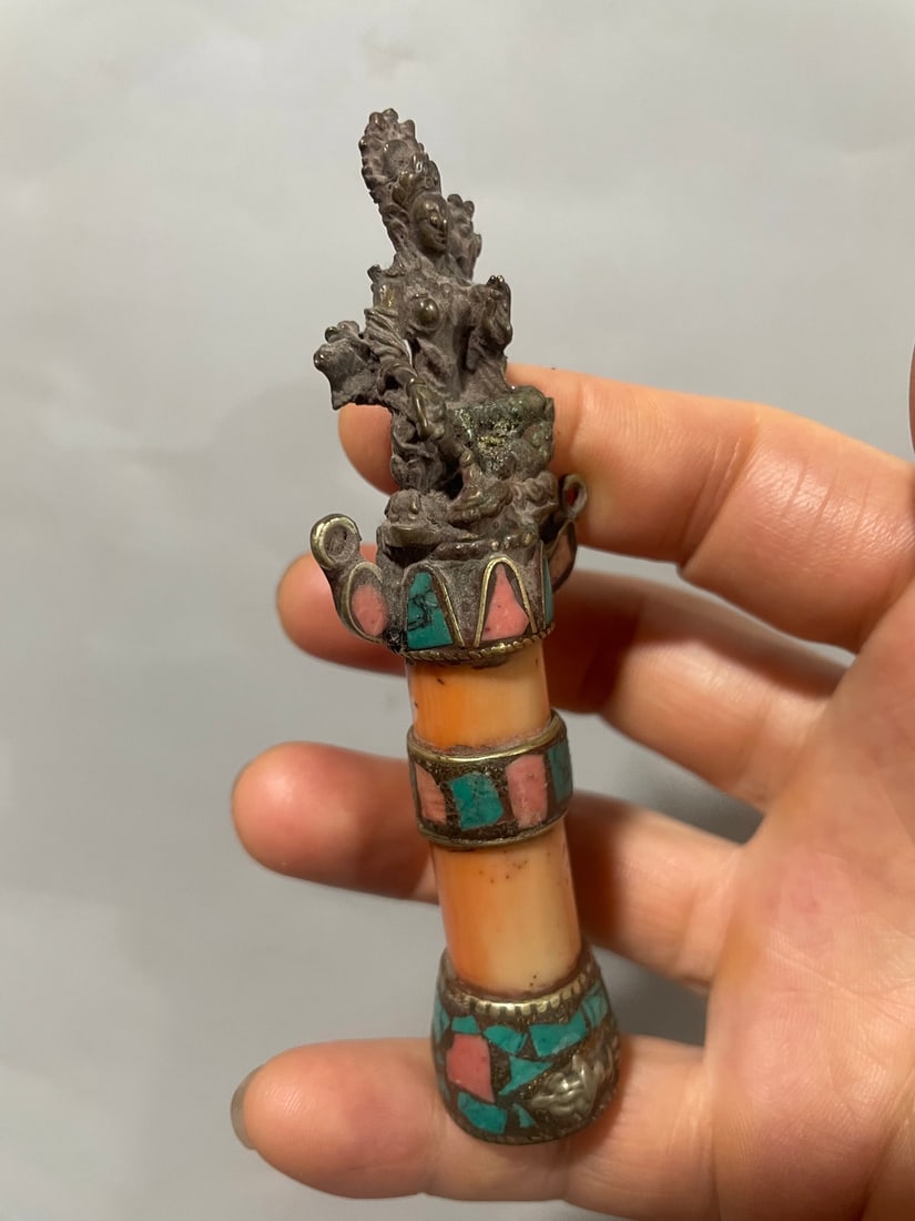 Copper Buddha Pendant - 5