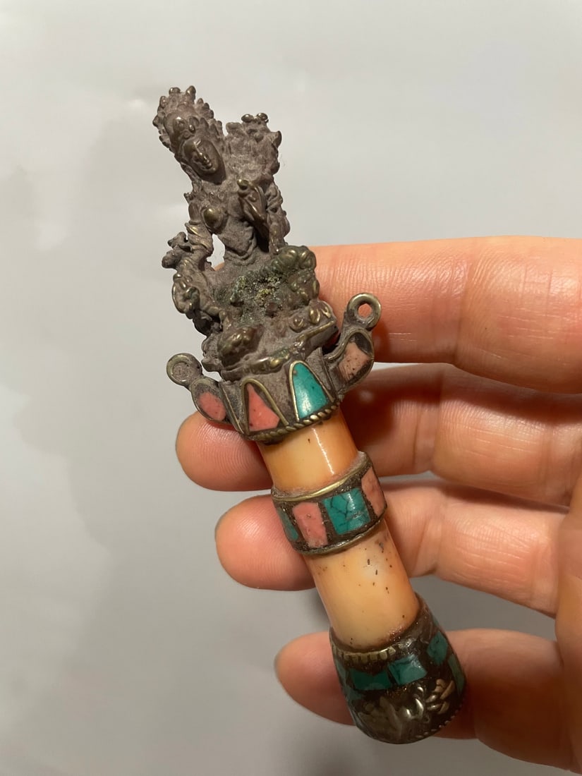 Copper Buddha Pendant - 8
