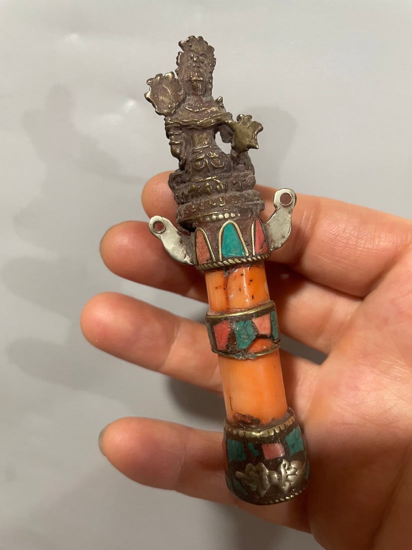 Copper Buddha Pendant - 9