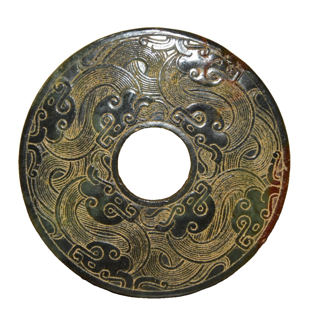 Ancient Jade Warring States Coin: This ancient jade Warring States coin showcases exquisite craftsmanship and a warm texture, reflecting the coinage techniques and cultural heritage of the Warring States period. Its unique historical