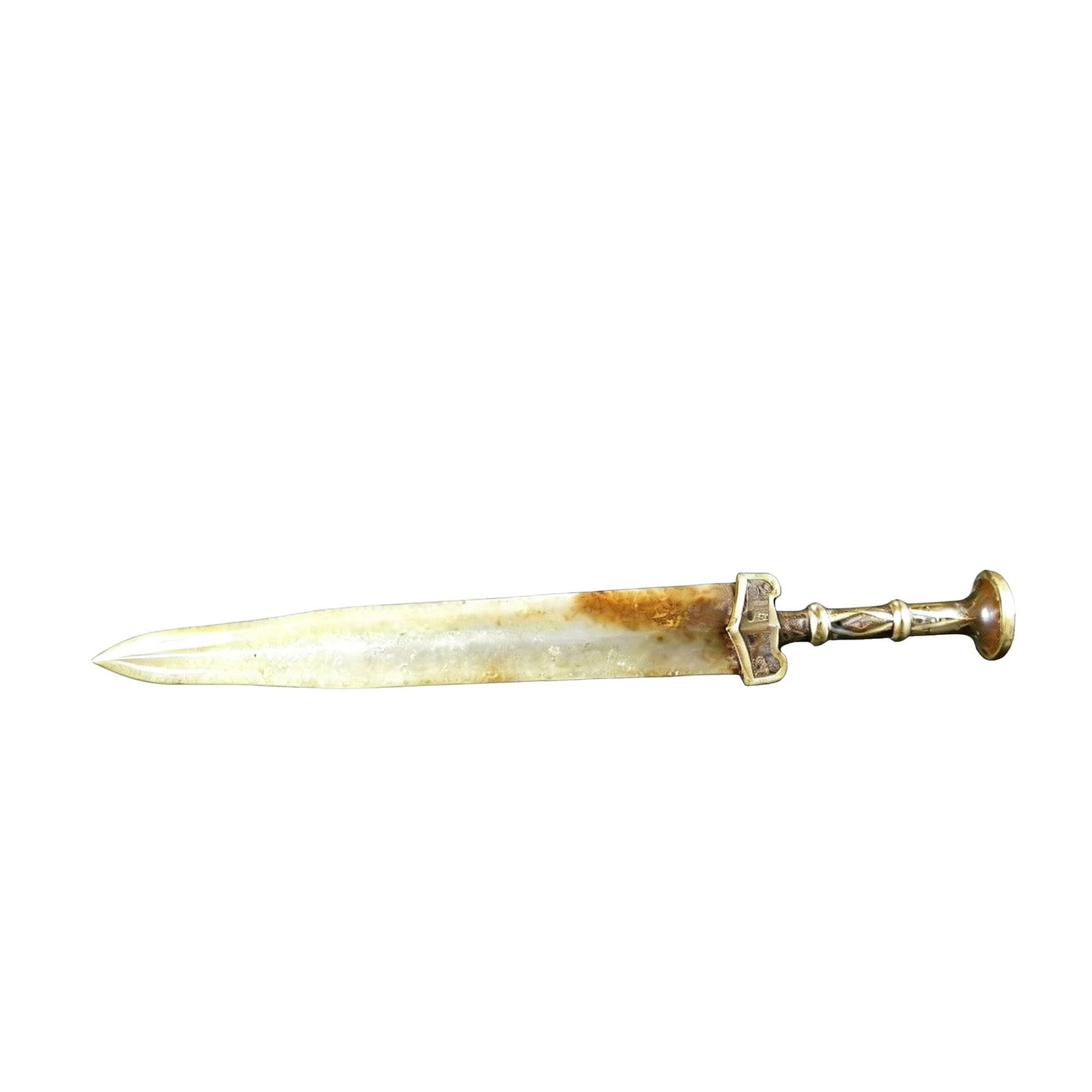 Han Dynasty Hetian Jade Poem Sword (1 of 10)