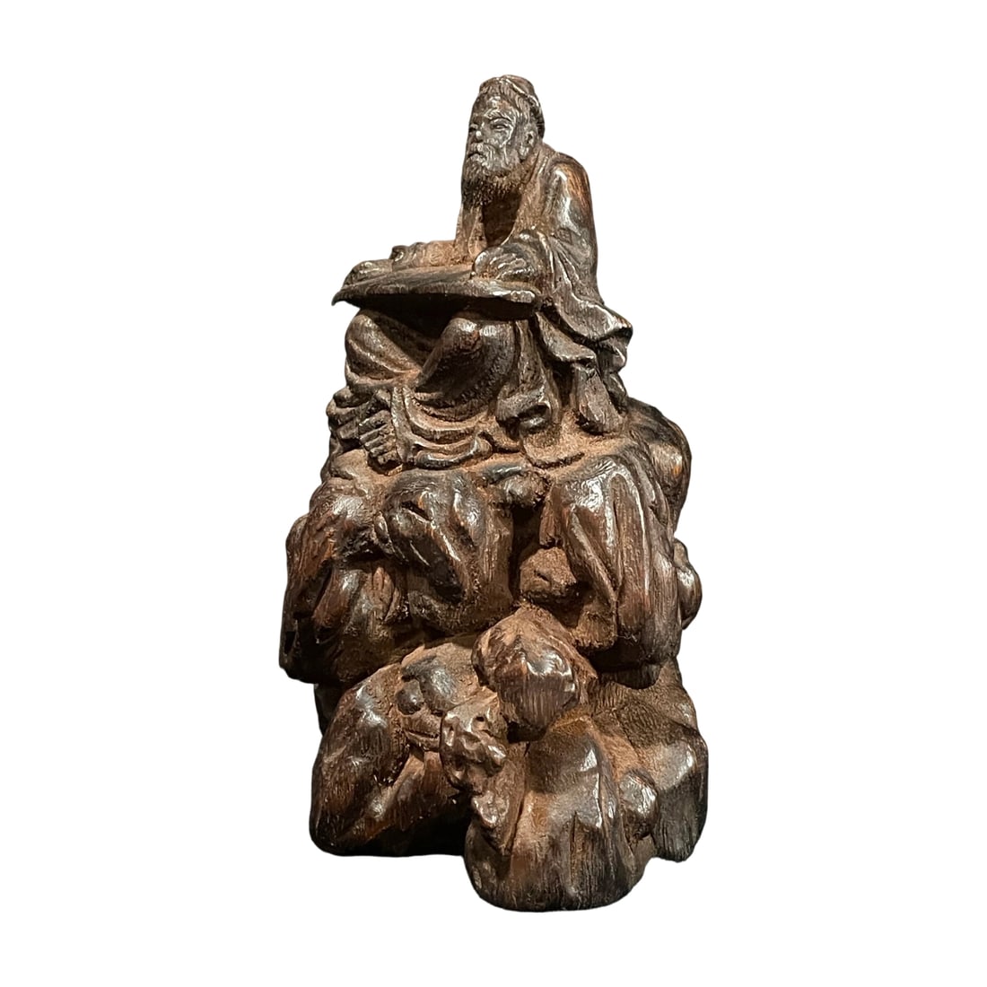 Agarwood Carving of Recluse Playing Qin (1 of 10)