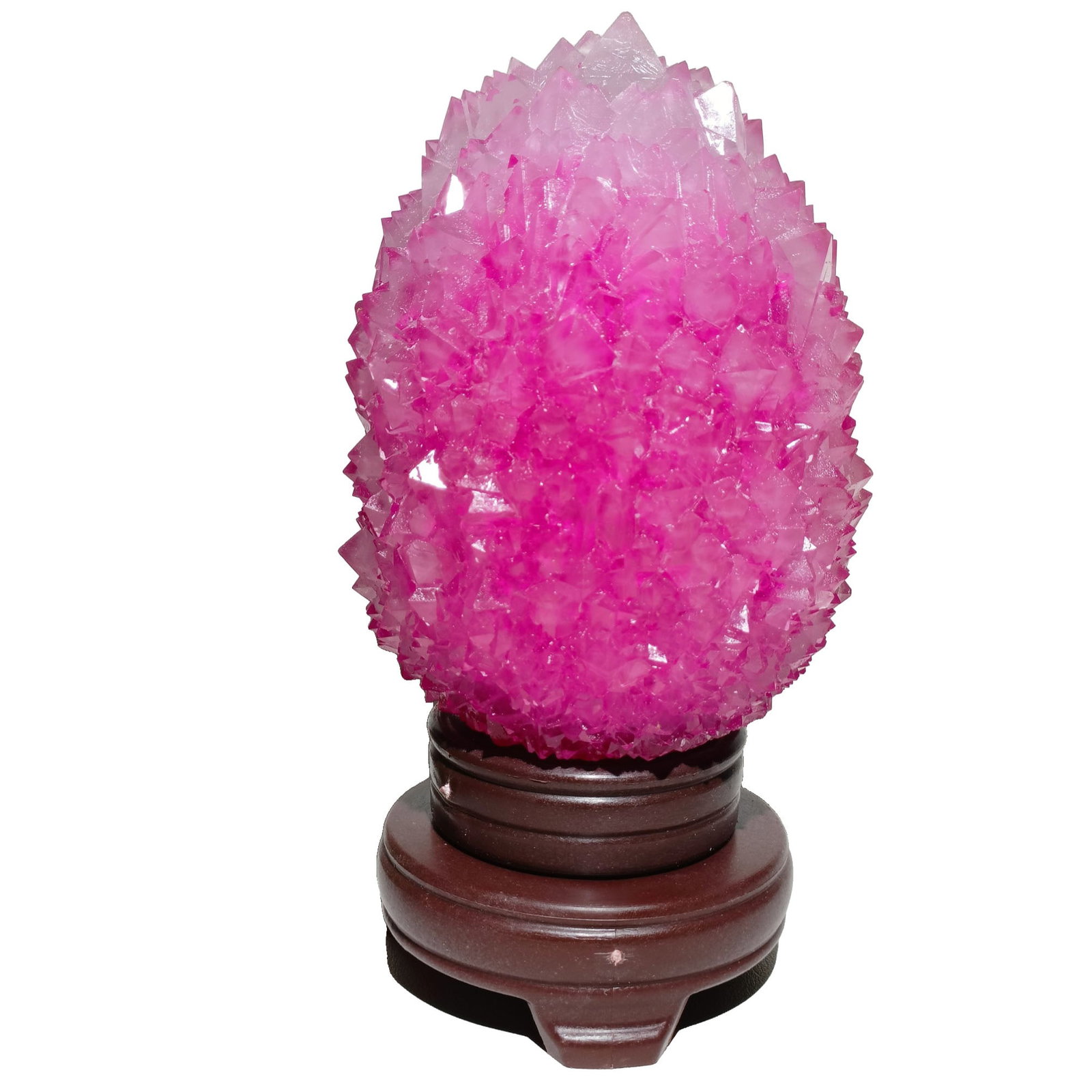 Natural Red Crystal Ornament: This natural red crystal ornament captivates with its transparent texture and exquisite appearance. The natural hue of the red crystal imparts a unique charm, making it an excellent piece for