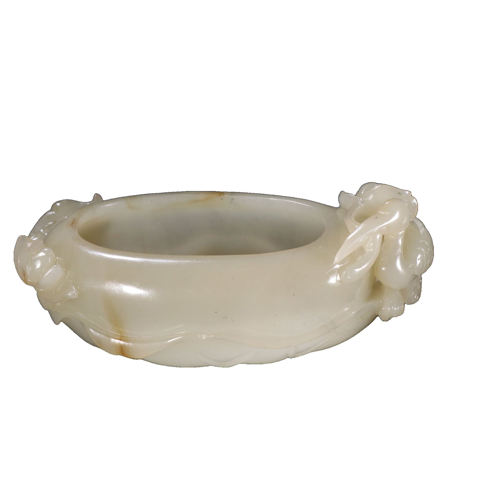 Qing Dynasty Hetian Jade Washer with Crane Design (1 of 10)
