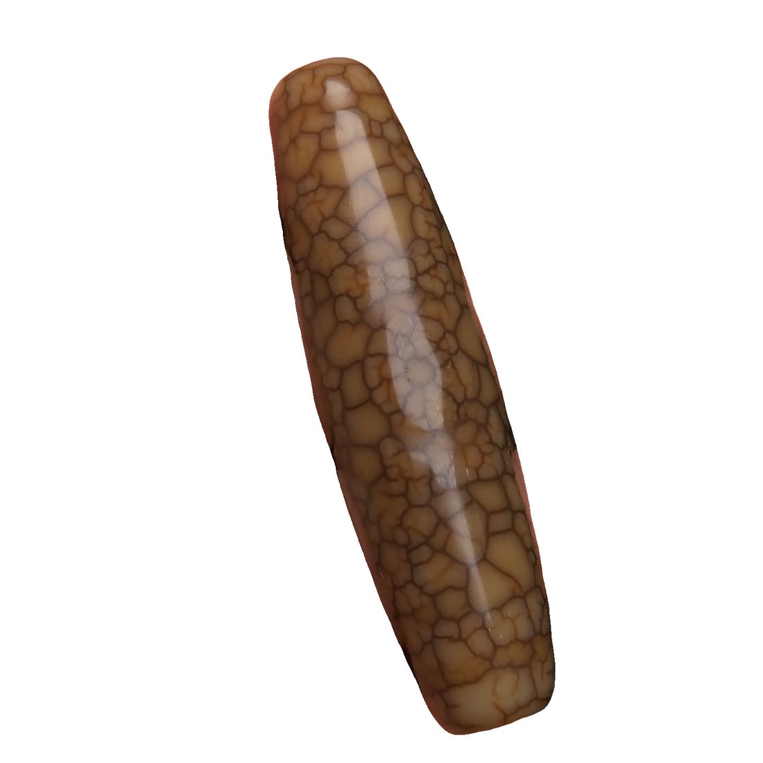Dragon Pattern Crackle Eight-Eyed Dzi Bead: This eight-eyed dzi bead is renowned for its high oil patina and dragon pattern crackle, with clear and smooth totems and visible horse hoof patterns. The rich patina and unique design make it a