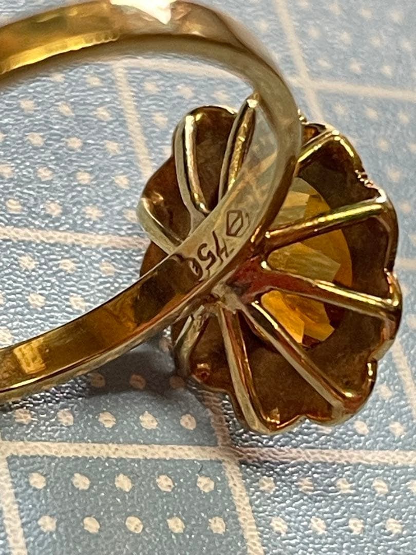 K18 Ring, Size 14 - 8