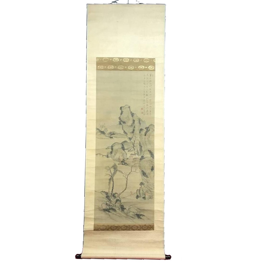 TANOMURA Chikuden, Landscape and Figures, Hanging Scroll (1 of 11)