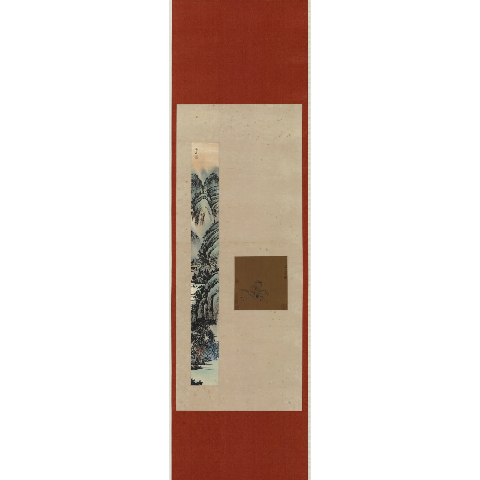 Ming Dynasty Xie Shichen Silk Hanging Scroll of Figures: Xie Shichen, a renowned painter of the Ming Dynasty, is celebrated for his exquisite painting skills and unique artistic style. This silk hanging scroll of figures showcases his meticulous depiction o