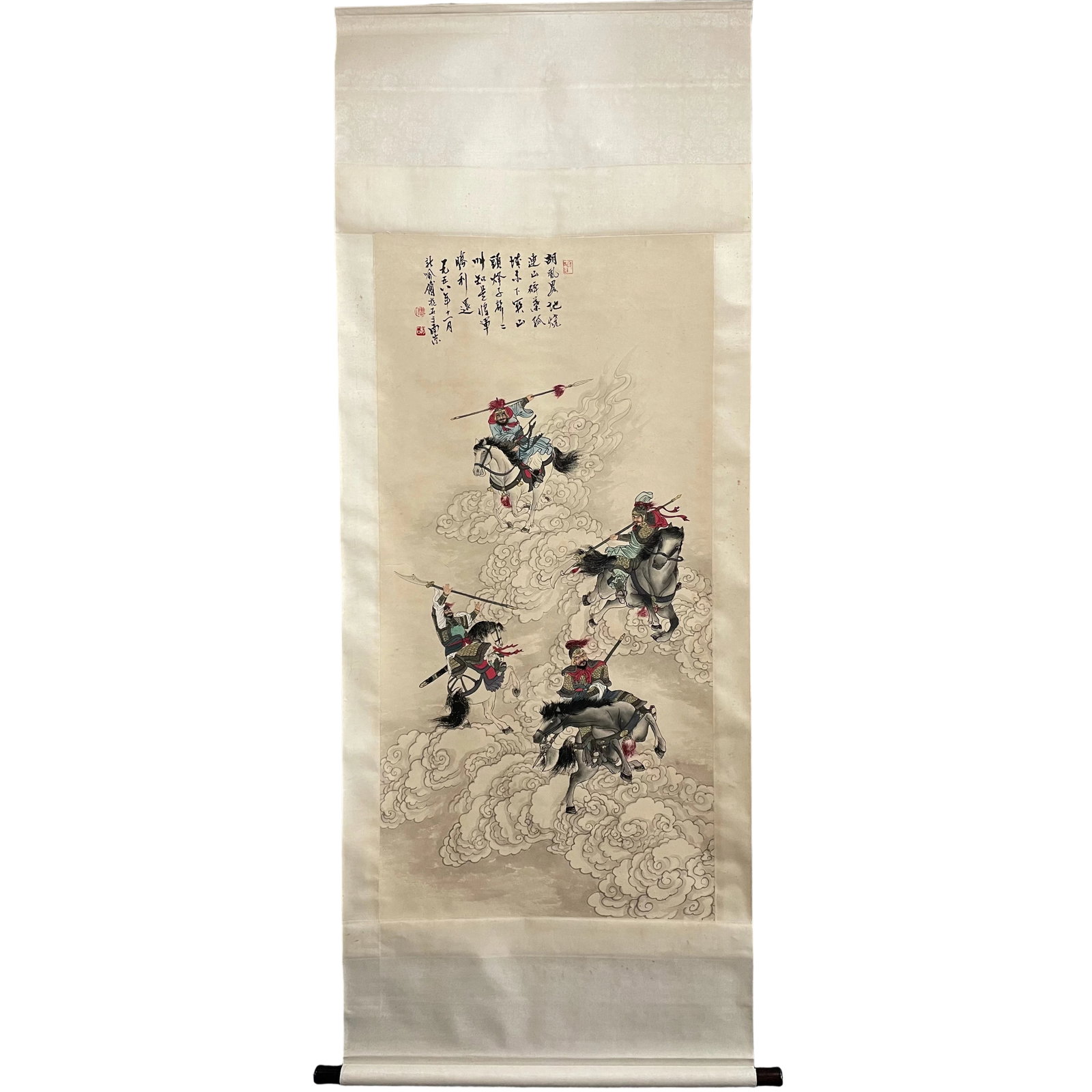 Fu Baoshi Hand-painted Paper Artwork: Fu Baoshi is a milestone artist in the history of modern Chinese art, renowned for his unique 'Baoshi Cun' technique. His works blend historical themes with poetic expression, showcasing a bold and un