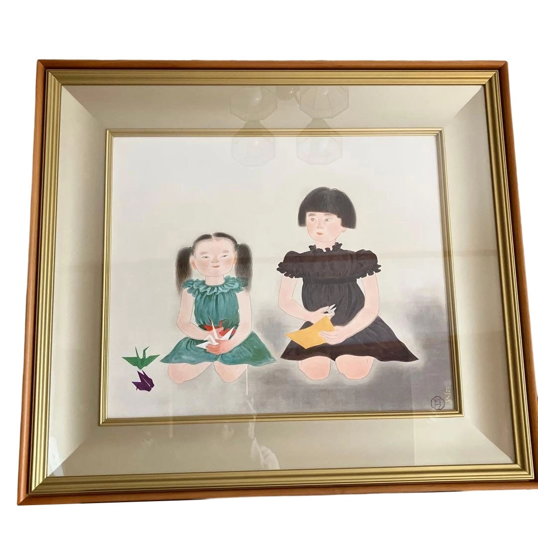Ogura Yuki lithograph "Sisters" (1 of 12)