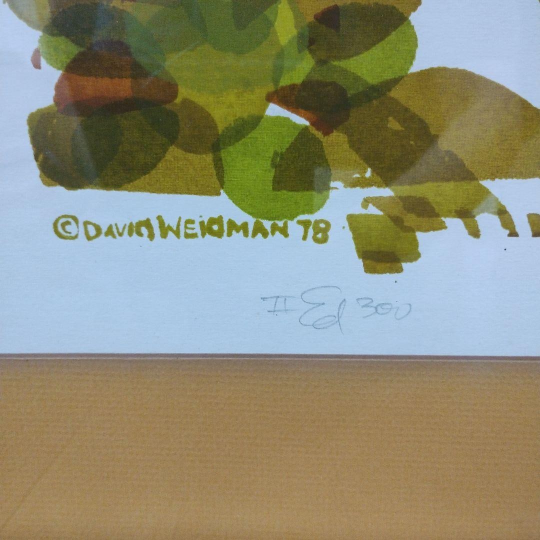 Signed work by David Weidman. - 5