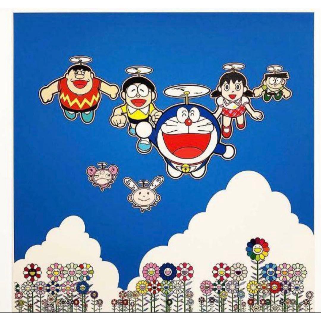 If only such things could be done, Doraemon, Print, Murakami Takashi.: This is a silkscreen print by Murakami Takashi featuring Doraemon. Brand new, unused, and unopened.