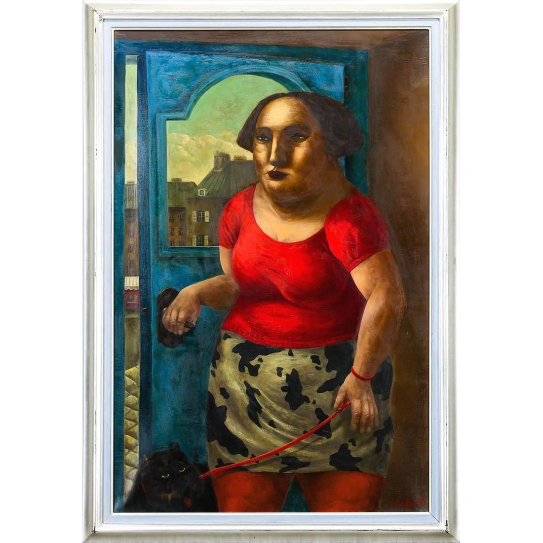 Kakei Motonari, Oil Painting, Created in 1993, Portrait of a Woman: Kakei Motoo, Oil Painting, Created in 1993, Portrait of a Woman Kakei Motoo, born in 1951 in Fukuoka Prefecture, graduated from Tokyo Zokei University, and has resided in Paris for an extended period.