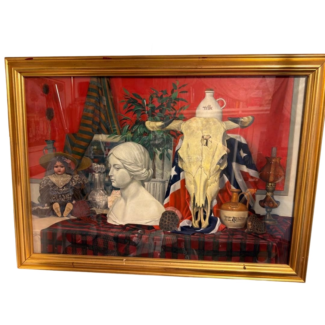 Takamura Takahiro, Major Work, Original Oil Painting, Still Life, Member of Shunyokai, Framed, Size: Fujimura Takahiro, Major Work, Oil Painting Original, Still Life, Member of Shunyo-kai, Framed, Size 50 This is an original oil painting by Fujimura Takahiro, with dimensions approximately 77cm x 115c