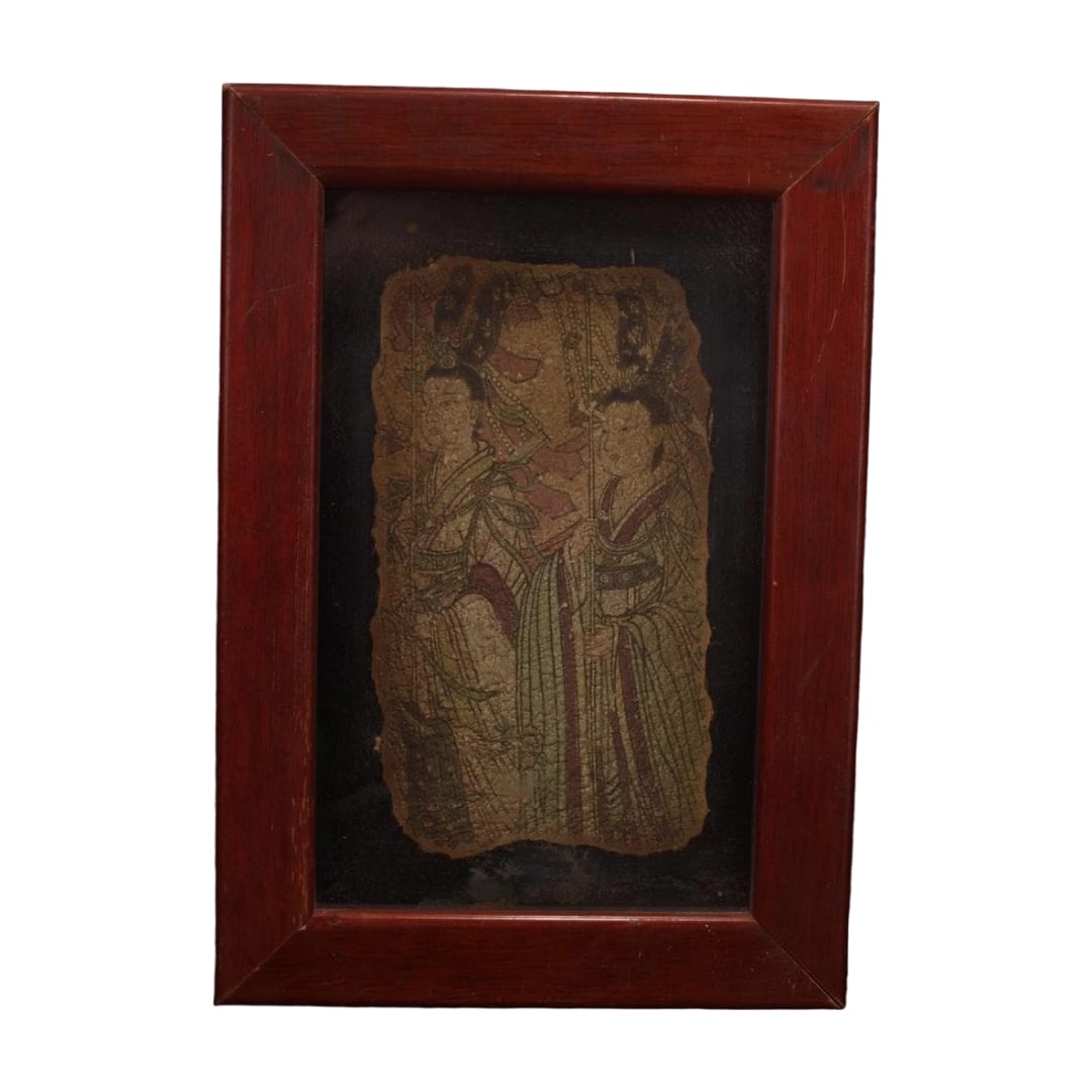 Tang Dynasty, China Dunhuang Mogao Caves Mural Figure Painting: Tang Dynasty, China Dunhuang Mogao Caves Mural Figure This item measures 22 cm in width and 31 cm in height. Detailed information regarding the place of manufacture, period, and artist may be unknown.