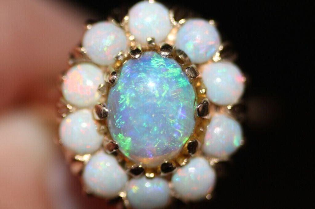 OPAL RING 14k GOLD AUSTRALIAN NATURAL O2.4CT (1 of 5)