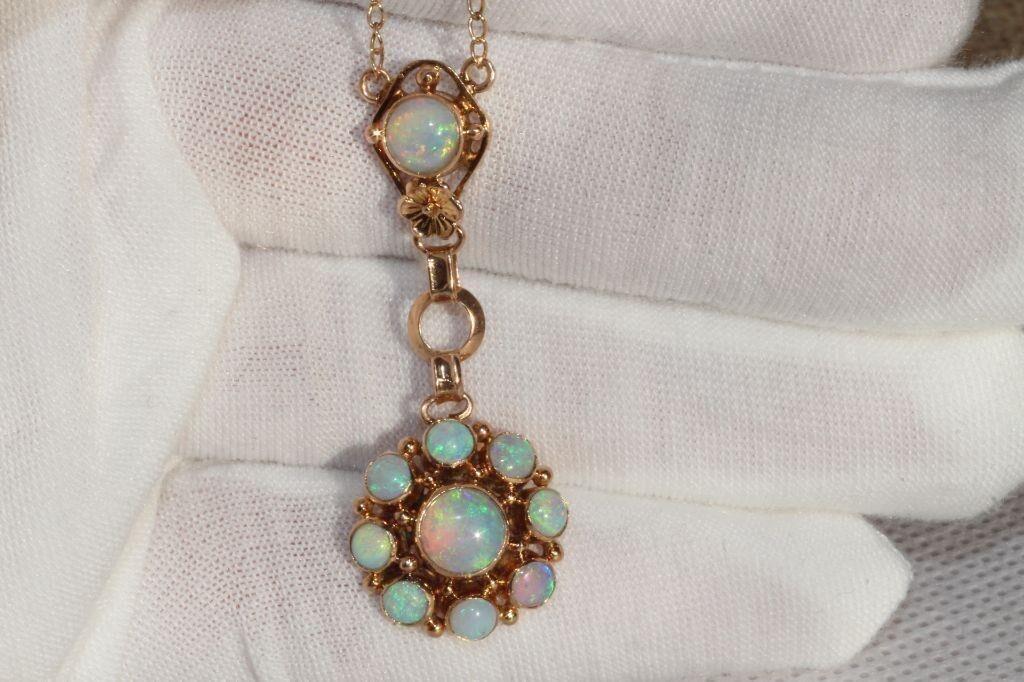 OPAL PENDANT 14K GOLD NECKLACE 2.33CTW (1 of 12)