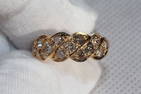 DIAMOND RING 18K GOLD NATURAL 1.00CT ETERNITY BAND