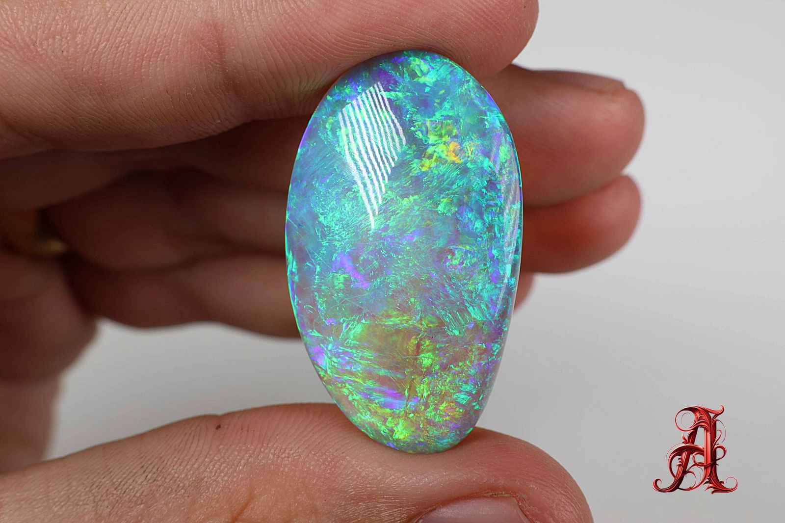 LOOSE AUSTRALIAN Dark Crystal Opal 22.76ct Jewelry Gemstone Natural (1 of 6)