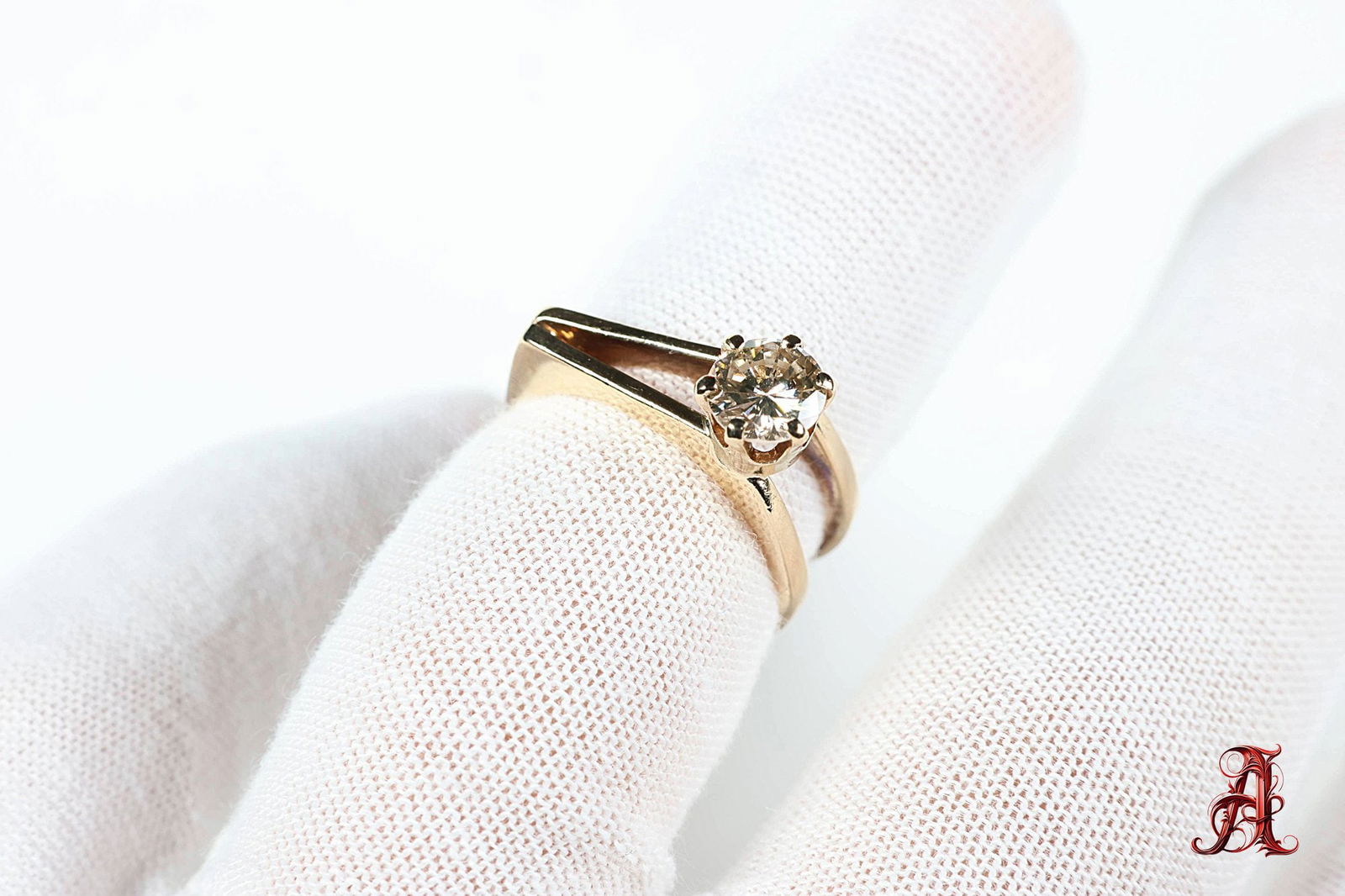 14k Yellow Gold, Diamond Ring 0.697ct, 4.21 Grams Jewelry Gemstone Natural Diamonds (1 of 6)