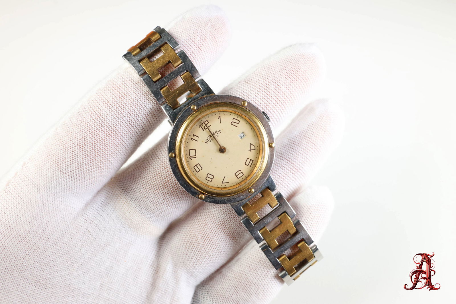 HERMES Clipper CL4.220 Wrist Watch 30 Quartz  Leather (1 of 5)