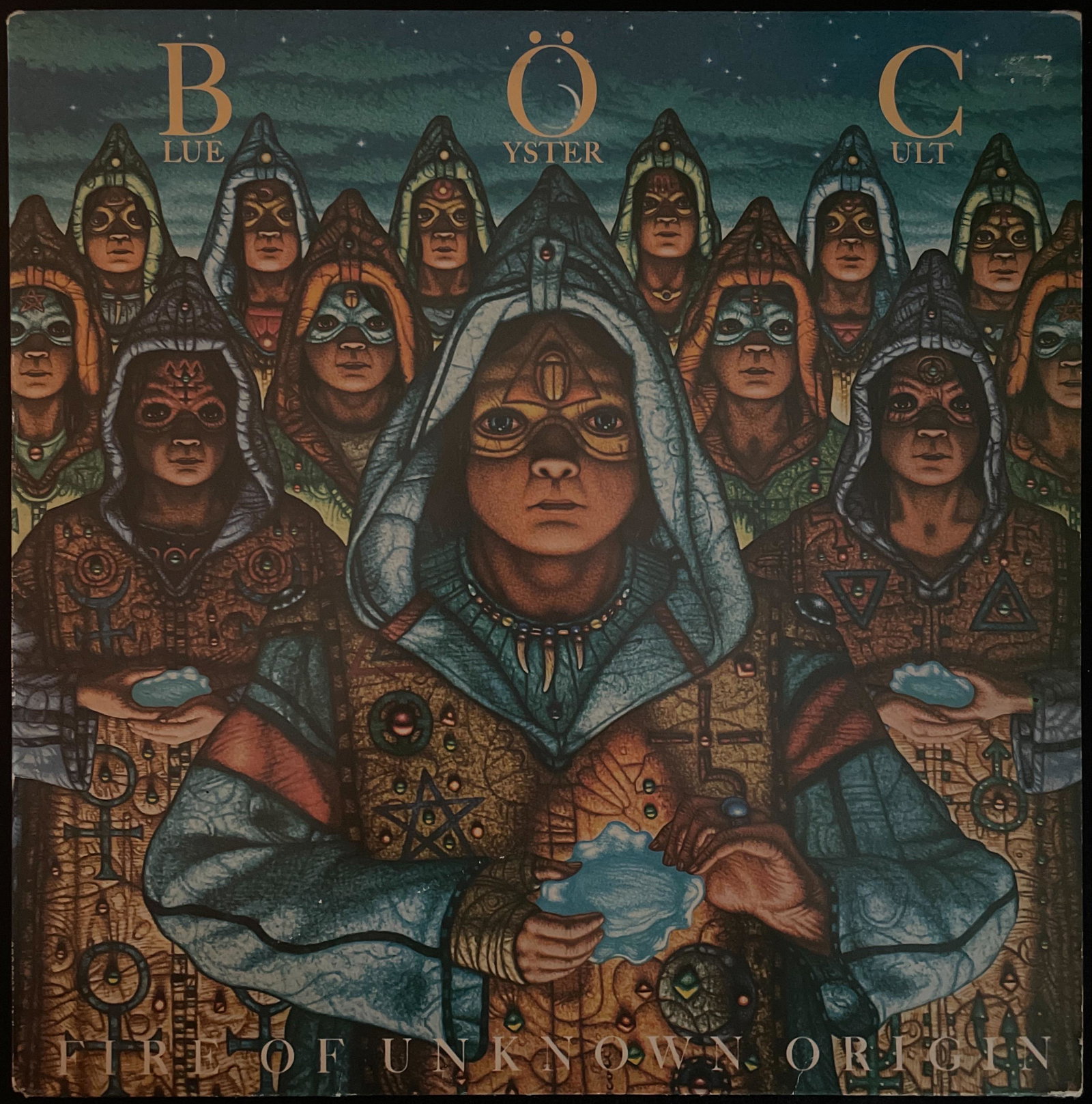 Blue Oyster Cult: Fire of Unknown Origin: Title: Fire of Unknown Origin Code: CB-85137 Label: CBS Year Released: 1981 Country: US Format: Vinyl, LP, Album, Stereo Genre: Rock Style: Hard Rock, Heavy Metal Condition: V