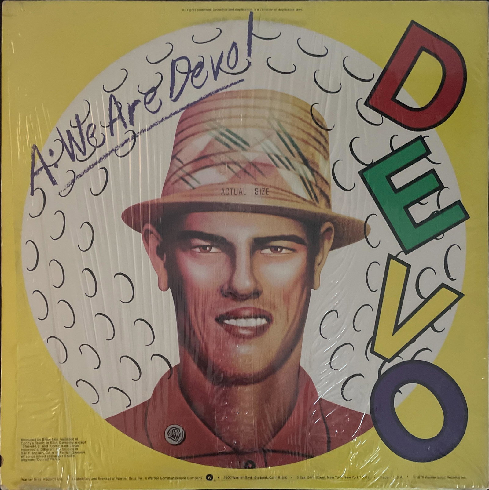 Devo: Q: Are We Not Men? A: We Are Devo!: Title: Q: Are We Not Men? A: We Are Devo! Code: BSK-3239 Label: Warner Bros. Year Released: 1978 Country: US Format: Vinyl, LP, Album Genre: Rock Style: New Wave Condition: Ve