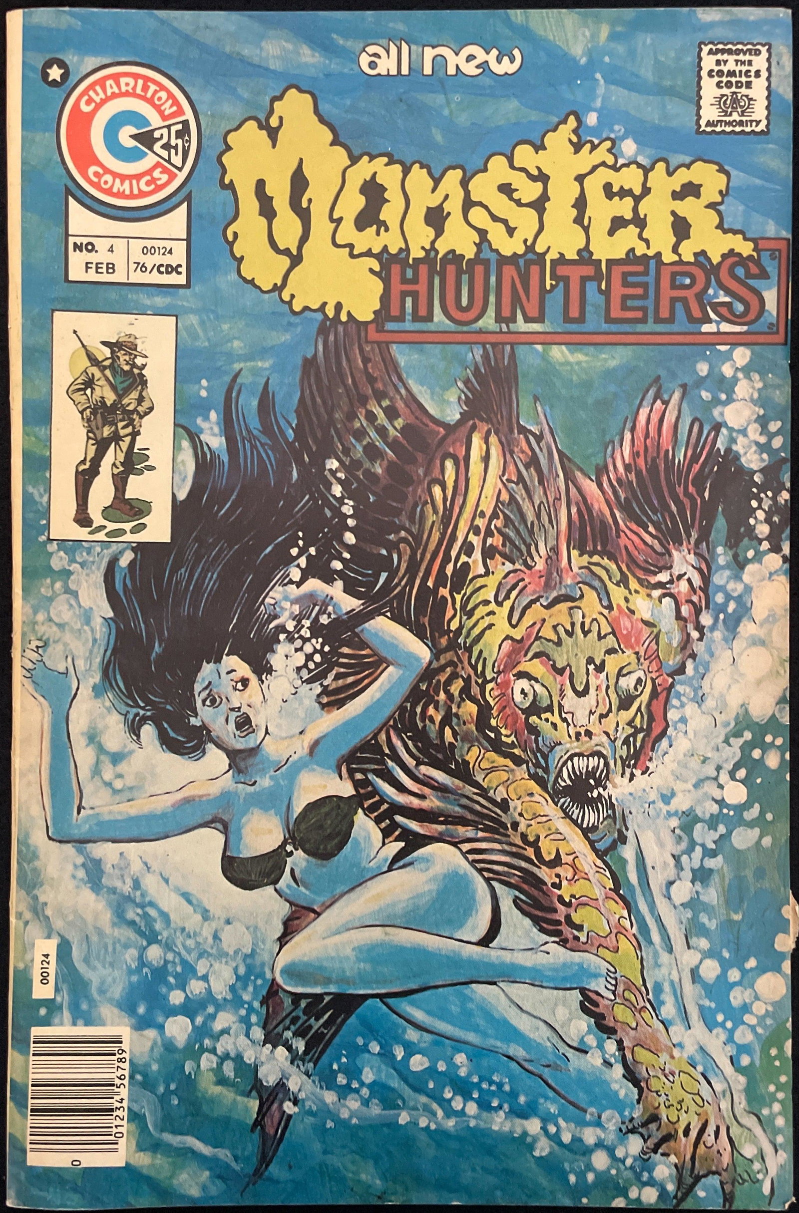 Charlton: Monster Hunters # 4 Vol. 2 FN+ (6.5): Title: Charlton: Monster Hunters # 4 Vol. 2 FN+ (6.5) Publisher: Charlton Era: Bronze Series: Monster Hunters Issue: 4