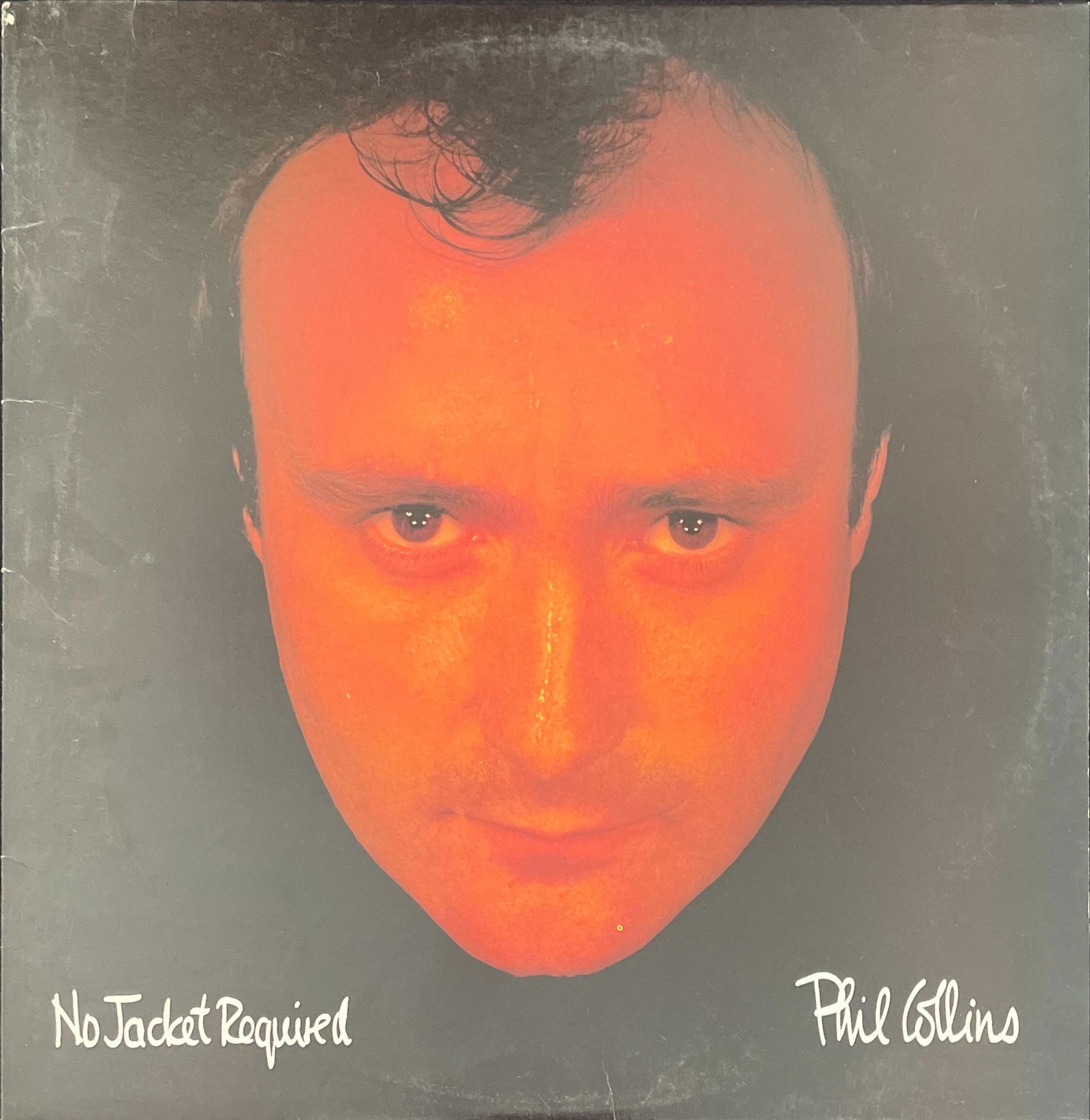 Phil Collins: No Jackets Required: Title: No Jackets Required Code: 81240-1-E Label: Atlantic Year Released: 1985 Country: US Format: Vinyl, LP, Album, Stereo Genre: Rock, Pop Style: Pop Rock Condition: Very Go