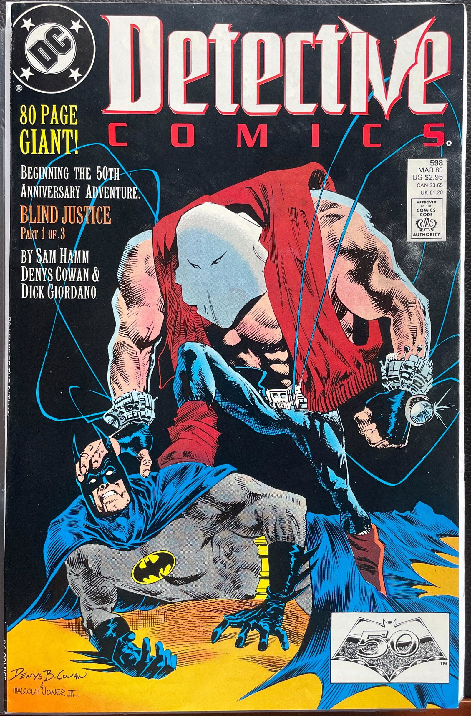 Detective Comics #598 VF (8.0): Title: Detective Comics #598 VF (8.0) Publisher: DC Era: Copper Series: Detective Comics Issue: 598 Published Year: