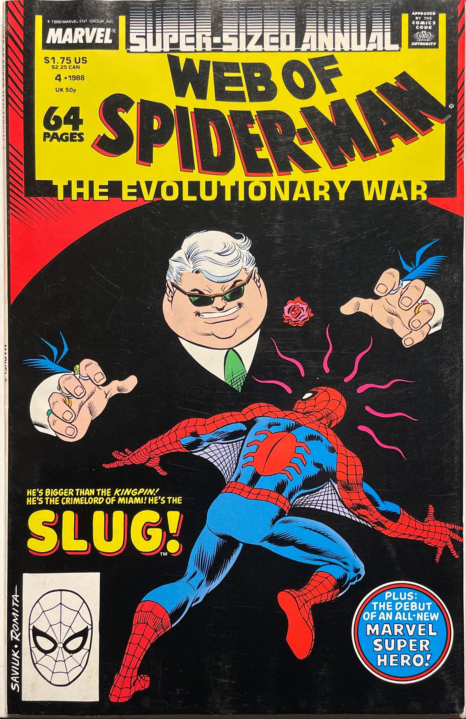 Web of Spider-Man Annual # 4 FN+ (6.5): Title: Web of Spider-Man Annual # 4 FN+ (6.5) Publisher: Marvel Era: Copper Series: Web of Spider-Man Annual Issue: 4 P