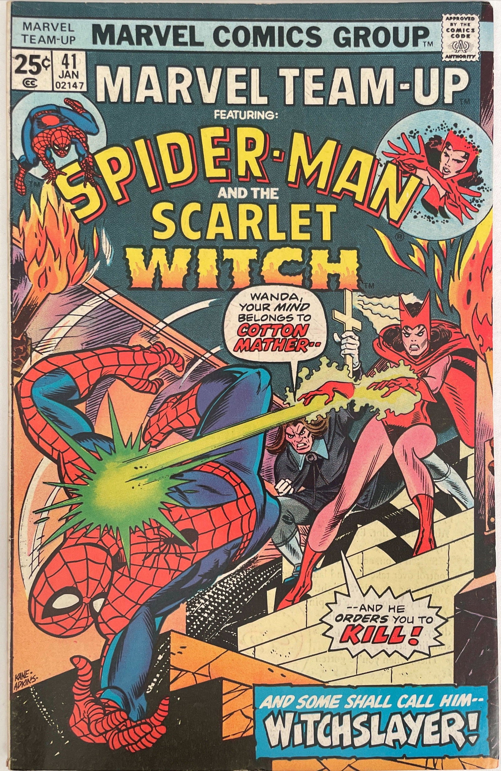 Marvel Team-Up #41 FN- (5.5): Title: Marvel Team-Up #41 FN- (5.5) Publisher: Marvel Era: Bronze Series: Marvel Team-Up Issue: 41 Published Year: