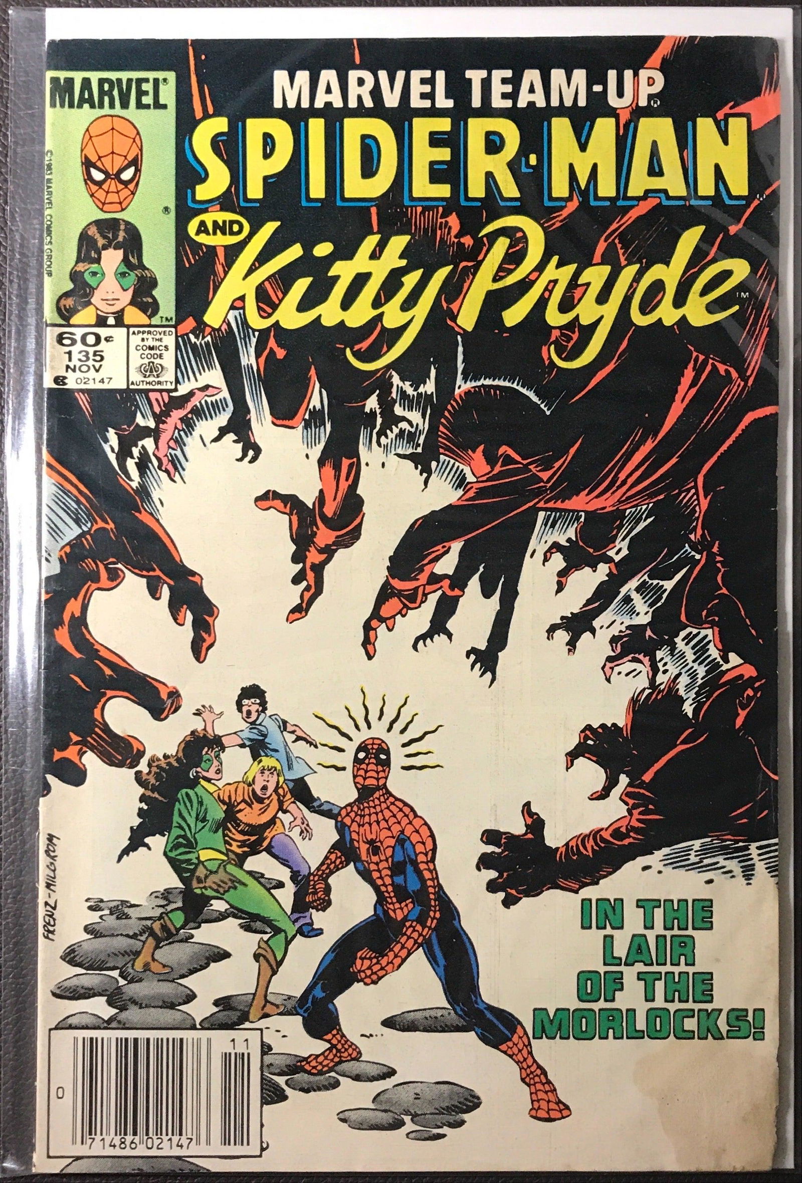 Marvel Team-Up #135 Mark Jeweler Insert Variant VG/FN (5.0): Title: Marvel Team-Up #135 Mark Jeweler Insert Variant VG/FN (5.0) Publisher: Marvel Series: Marvel Team-Up Issue: 135 Published Year: