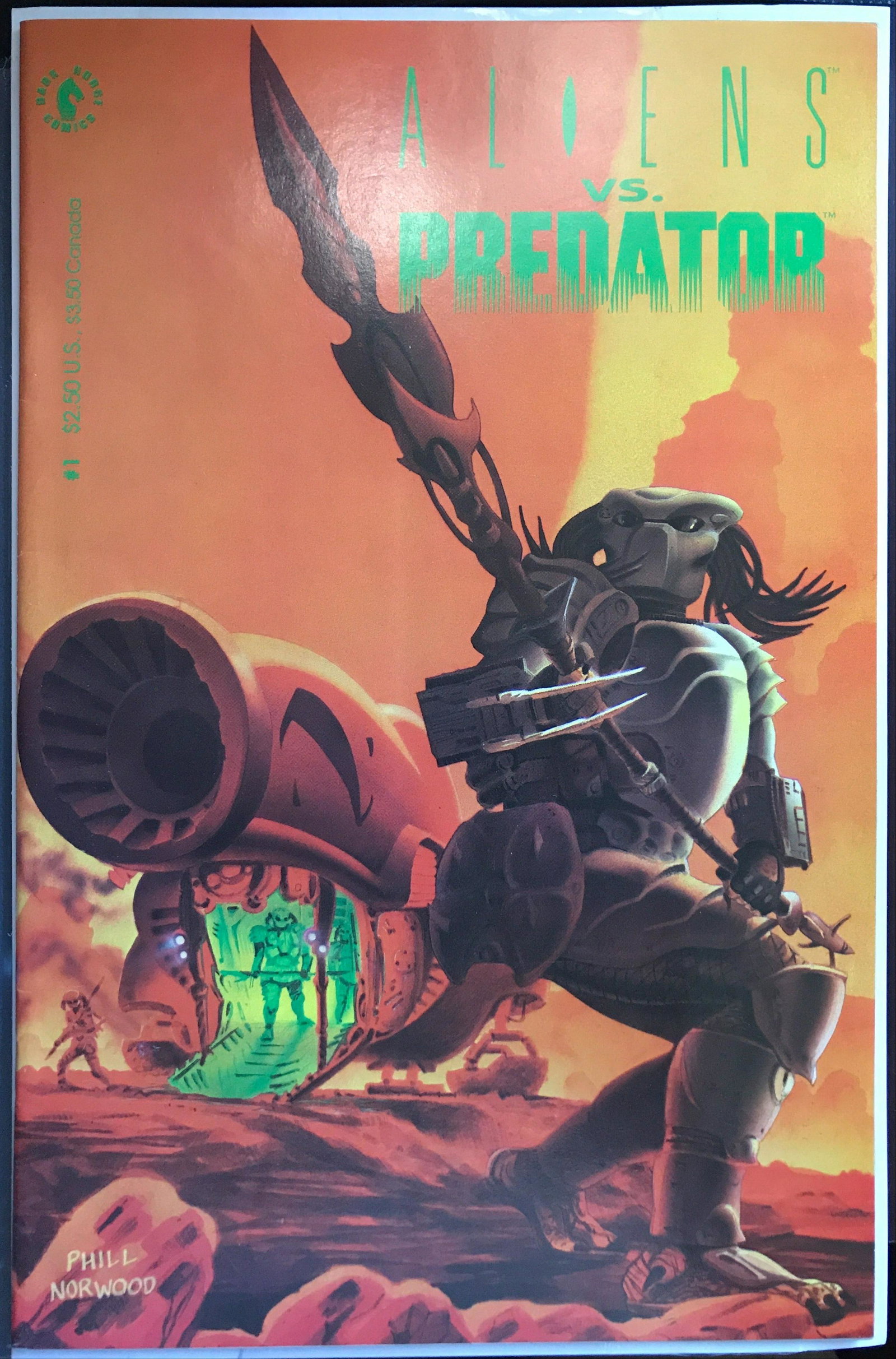 Aliens vs. Predator # 1 VF (8.0): Title: Aliens vs. Predator # 1 VF (8.0) Publisher: Dark Horse Era: Copper Series: Aliens vs. Predator Issue: 1 Publishe