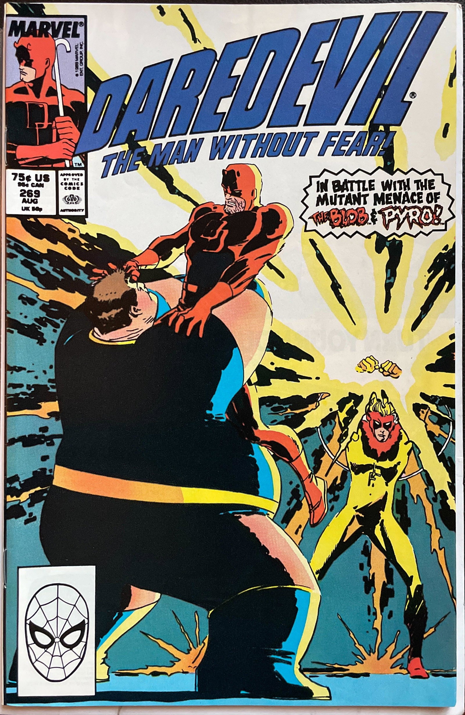 Daredevil #269 NM- (9.2): Title: Daredevil #269 NM- (9.2) Publisher: Marvel Era: Copper Series: Daredevil Issue: 269 Published Year: August 1