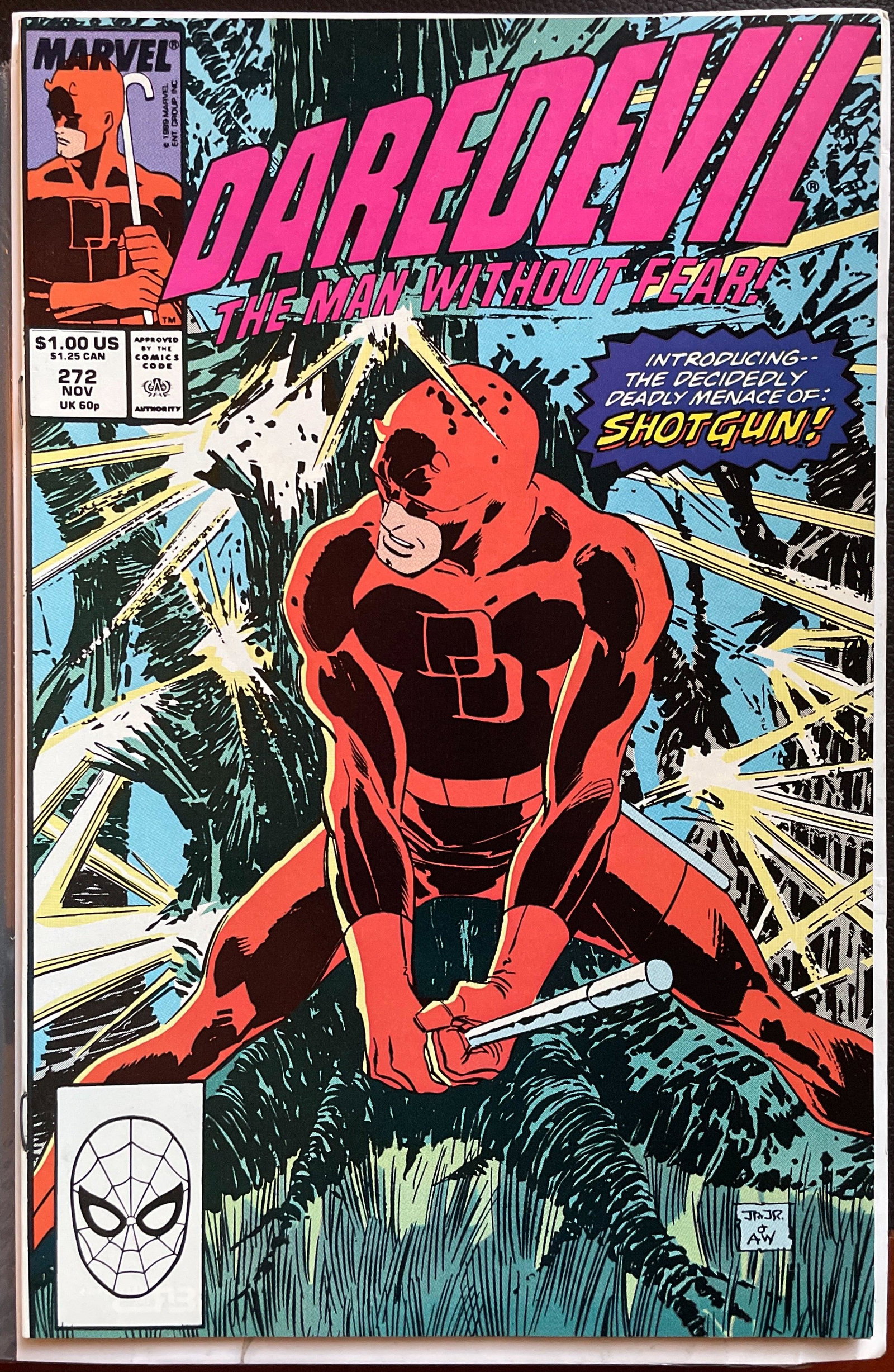 Daredevil #272 NM (9.4): Title: Daredevil #272 NM (9.4) Publisher: Marvel Era: Copper Series: Daredevil Issue: 272 Published Year: November