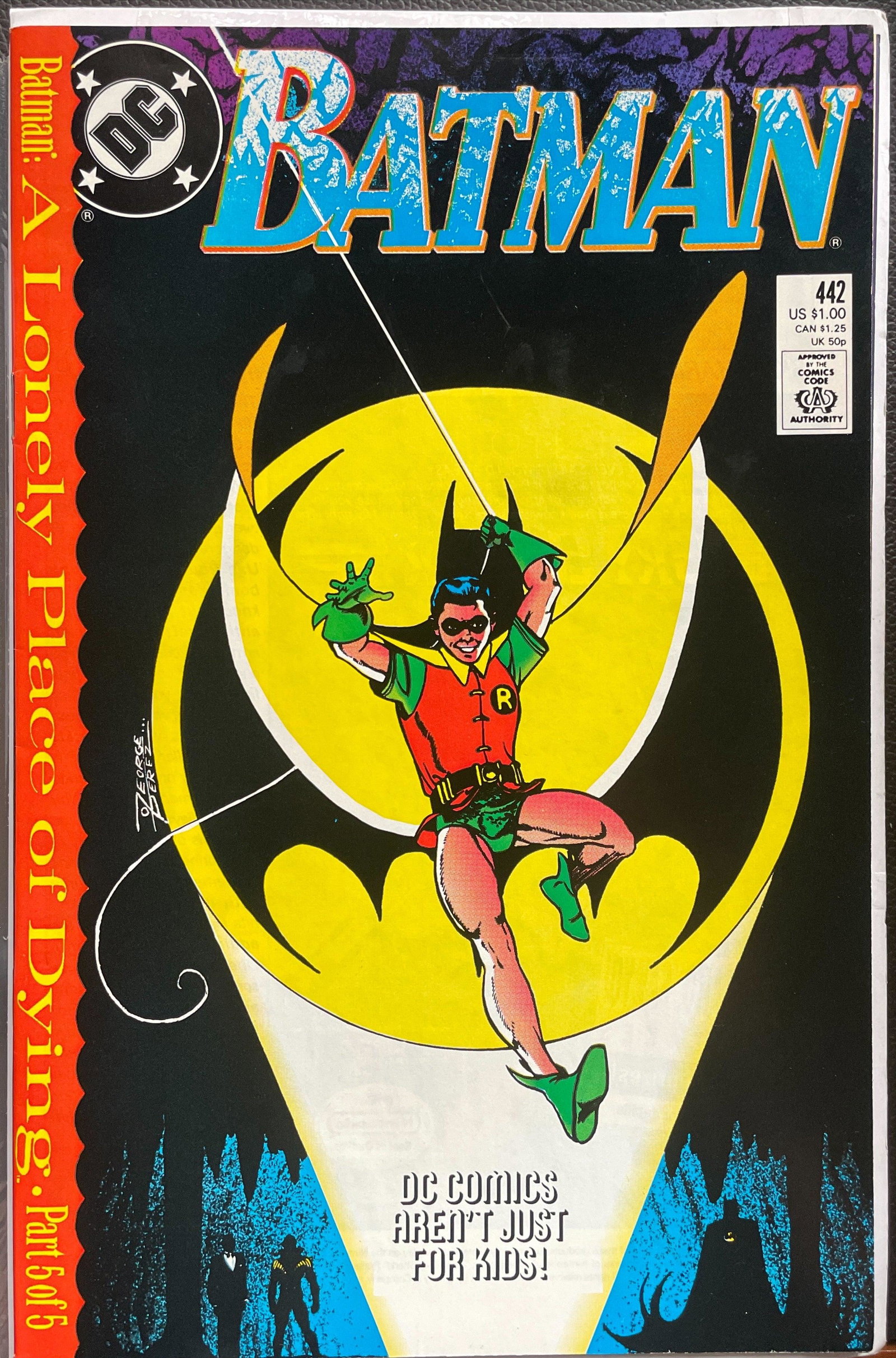 Batman #442 NM (9.0): Title: Batman #442 NM (9.0) Publisher: DC Era: Copper Series: Batman Issue: 442 Published Year: December 1989