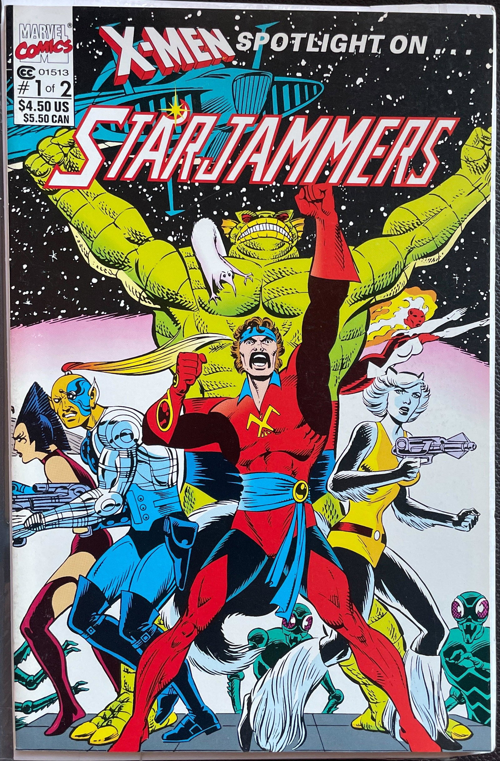 X-Men Spotlight on... Starjammers # 1 VF/NM (9.0): Title: X-Men Spotlight on... Starjammers # 1 VF/NM (9.0) Publisher: Marvel Era: Copper Series: X-Men Spotlight on... Starjammers I