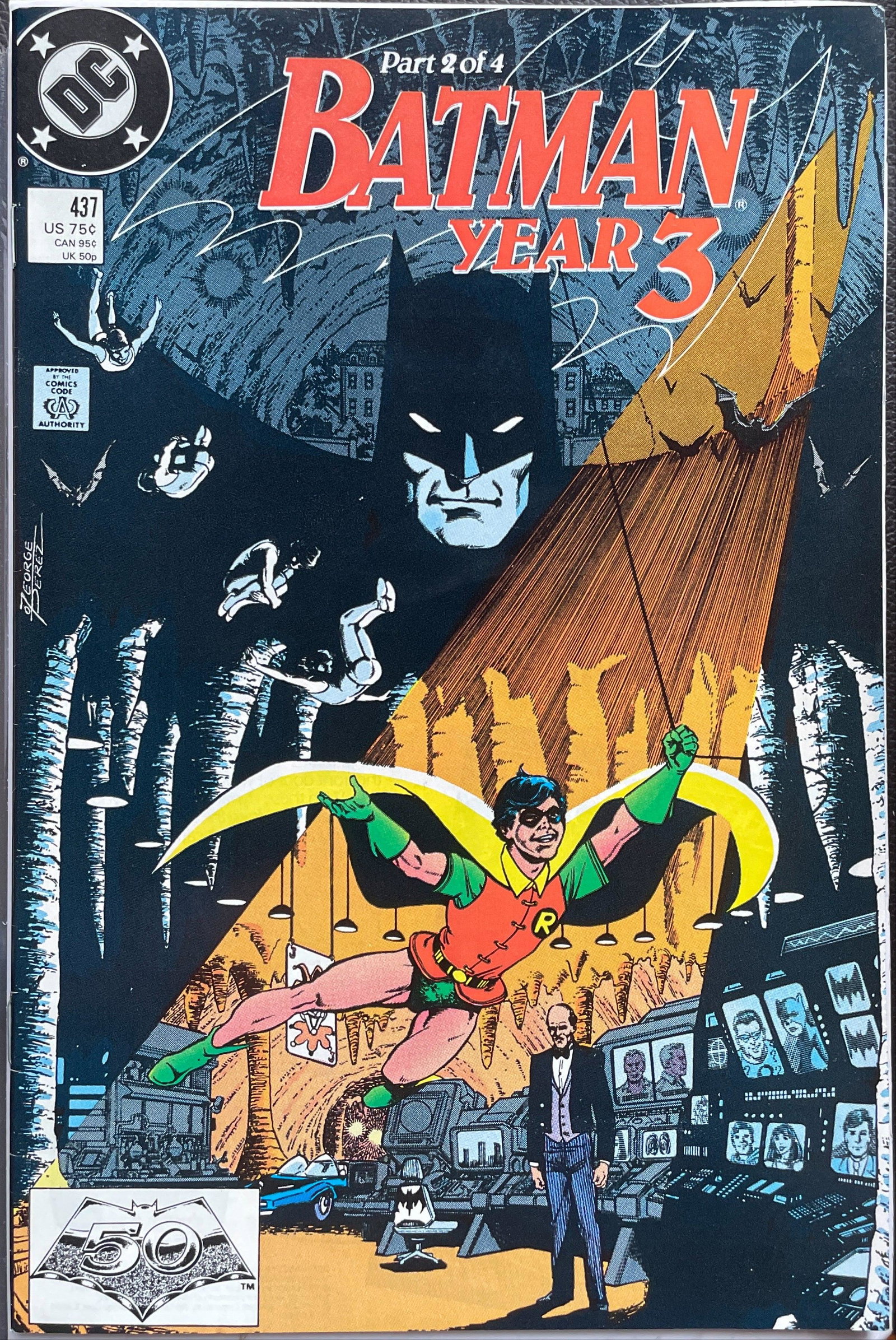 Batman #437 VF+ (8.5): Title: Batman #437 VF+ (8.5) Publisher: DC Era: Copper Series: Batman Issue: 437 Published Year: Late August