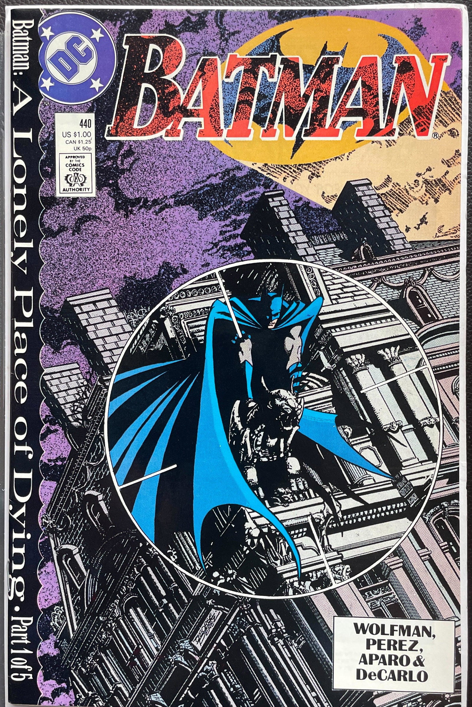 Batman #440 VF/NM (9.0): Title: Batman #440 VF/NM (9.0) Publisher: DC Era: Copper Series: Batman Issue: 440 Published Year: October 19