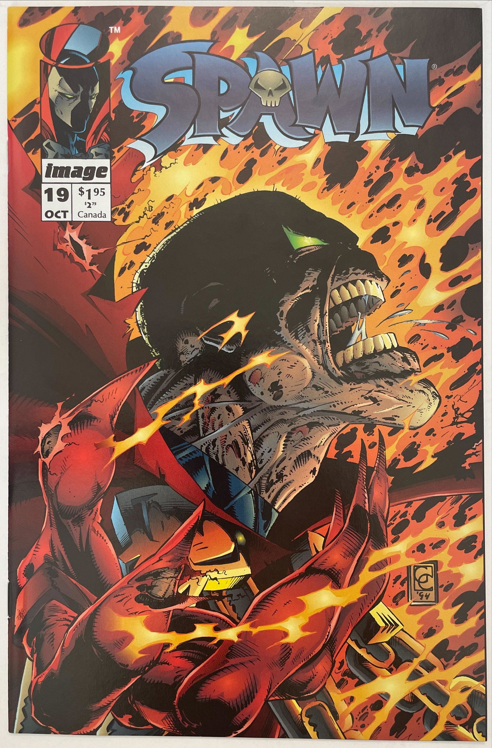 Spawn #19 NM+ (9.6): Title: Spawn #19 NM+ (9.6) Publisher: Image Era: Modern Series: Spawn Issue: 19 Published Year: October 1994<