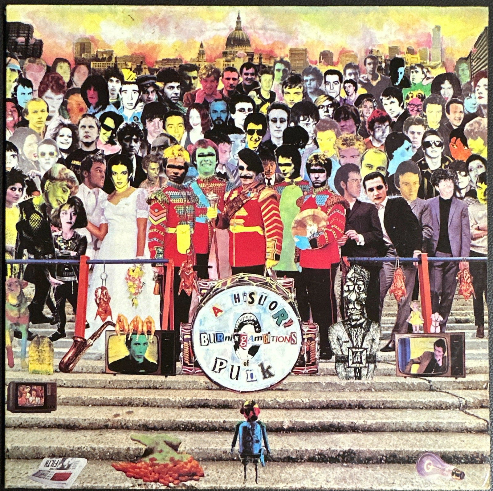 Various: Burning Ambitions: A History Of Punk (1982): Title: Burning Ambitions: A History Of Punk Artist: Various Label: Cherry Red Code: D RED 3 Release Year: 1982 Format: 2 x Vinyl, LP, Compilation, Stereo